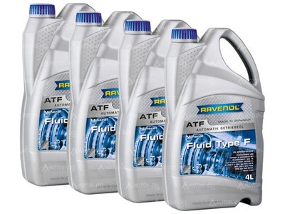 16 Liter (4x4L) RAVENOL ATF Fluid Type F Spezialgetriebeöl für BorgWarner, Volvo
