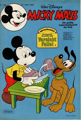 Micky Maus Heft Nr. 18 1982 Walt Disney Egmont Ehapa Verlag GmbH Vintage Retro