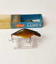 Vintage Mann's Razorback 3" Squarebill Crankbait Fishing Lure w/Box
