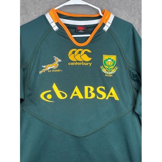 South Africa Springboks Rugby Jersey Canterbury ABSA Green L