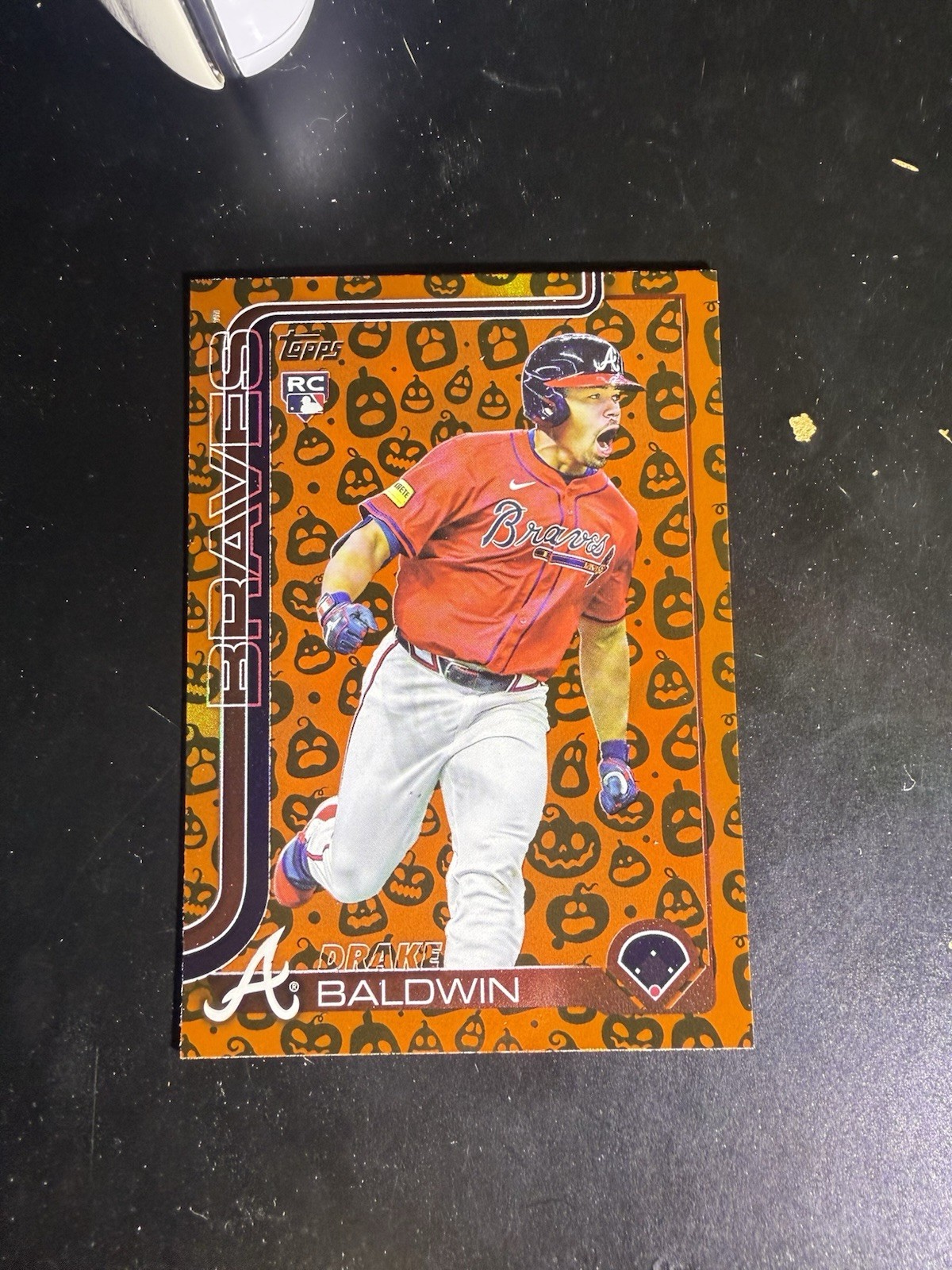 2025 Topps Update Series - Drake Baldwin #US87 Jack O Lantern Holiday Foil SP RC