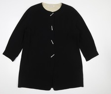 Jacques Vert Women's Black Size 20 Classic Mid-Length Blazer