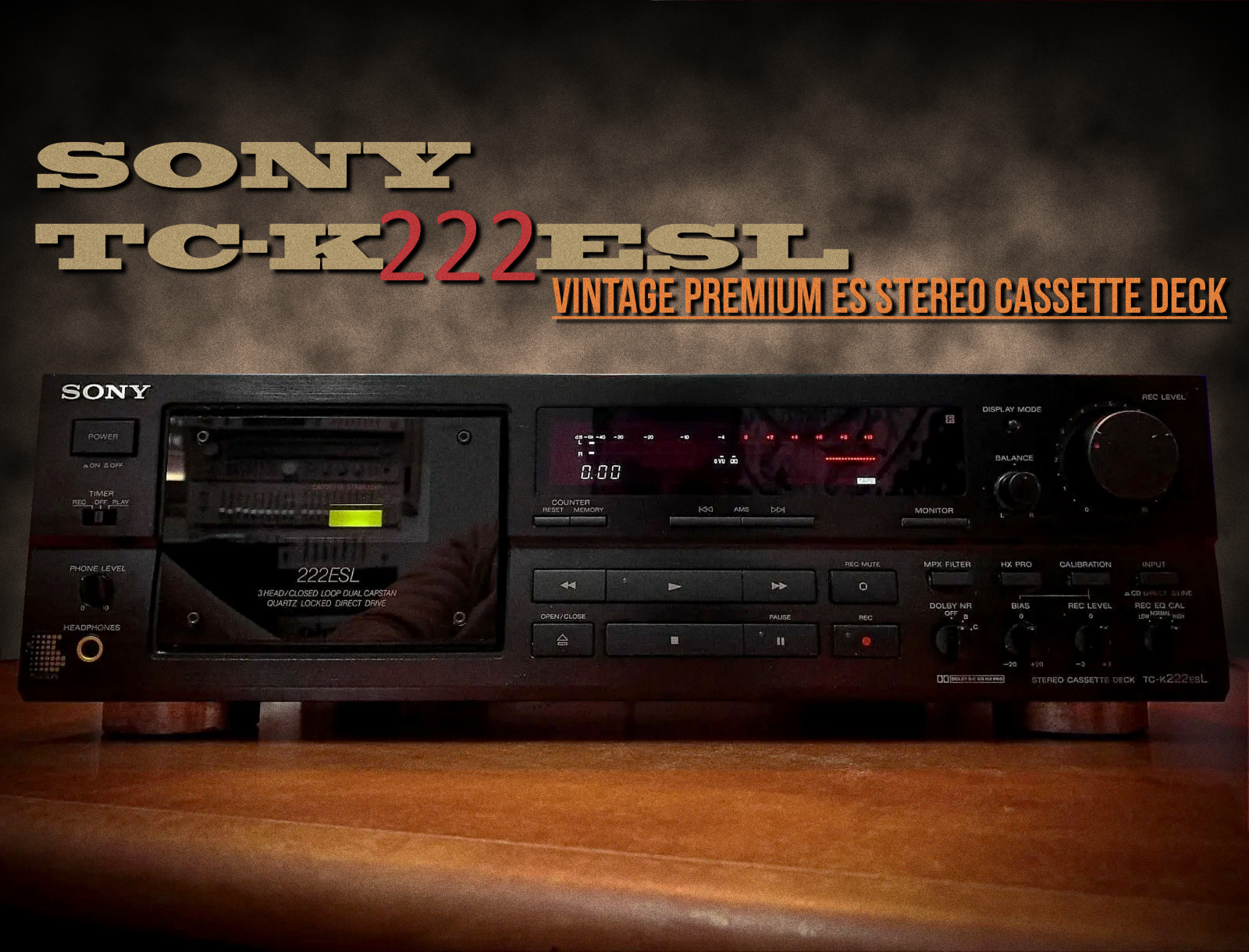 Sony TC-K222ESL vintage audio equipment - eBay listing photo 2