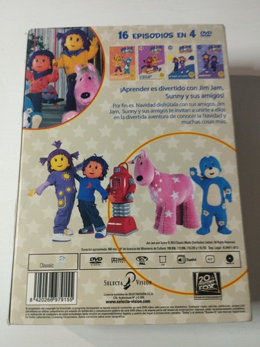 Jim Jam & Sunny Que Divertida es la Navidad TV - 4 x DVD Español Region 2 Am - Imagen 2 de 7