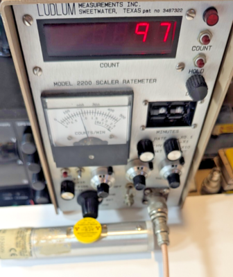 Sonde De Détection Beta/Gamma Ludlum Modèle 44-6 Avec Bouclier Réglable - Reconditionnée & Garantie 1 An