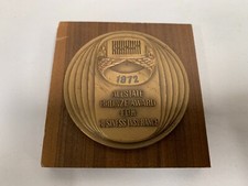 Vtg 1972 Allstate Business Insurance Sales Agent Award Desk Paperweight (A4)