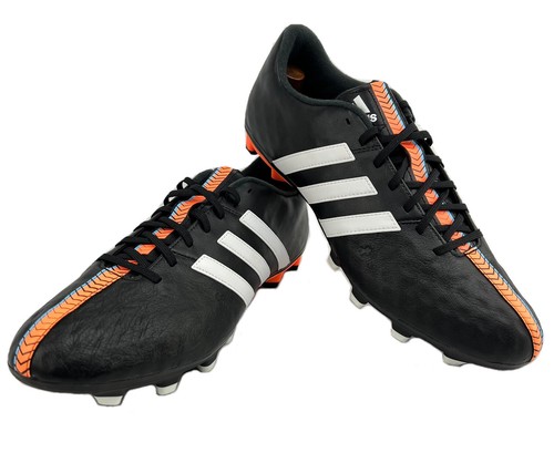 Adidas 11Nova FG Leather Soccer Turf Cleats Men's Size 12.5  Black/White/Orange | eBay