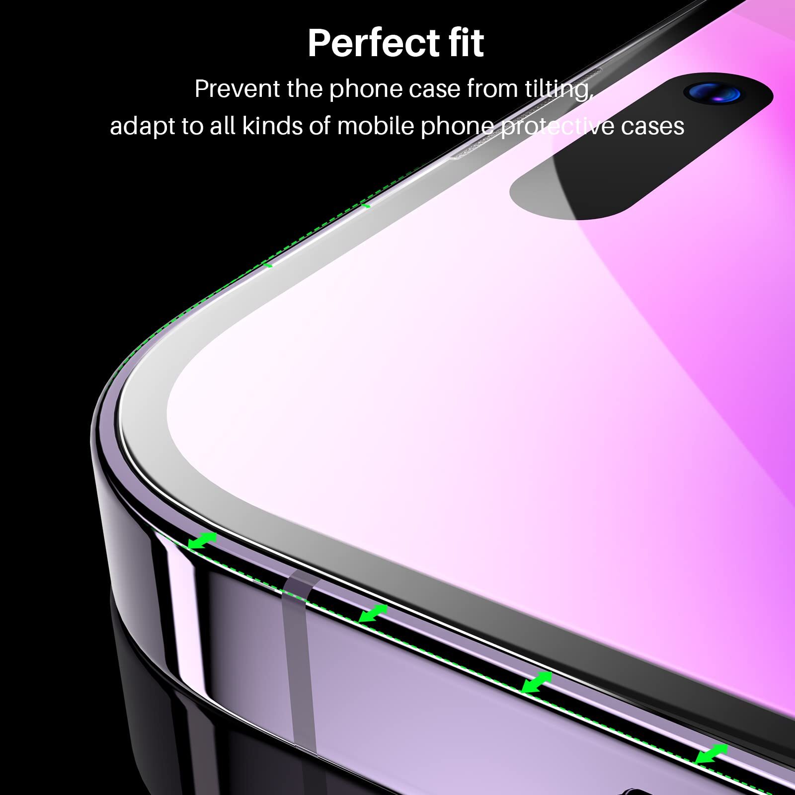 3 Pack TOZO Premium Tempered Glass Screen Protector for iPhone 14 13 12