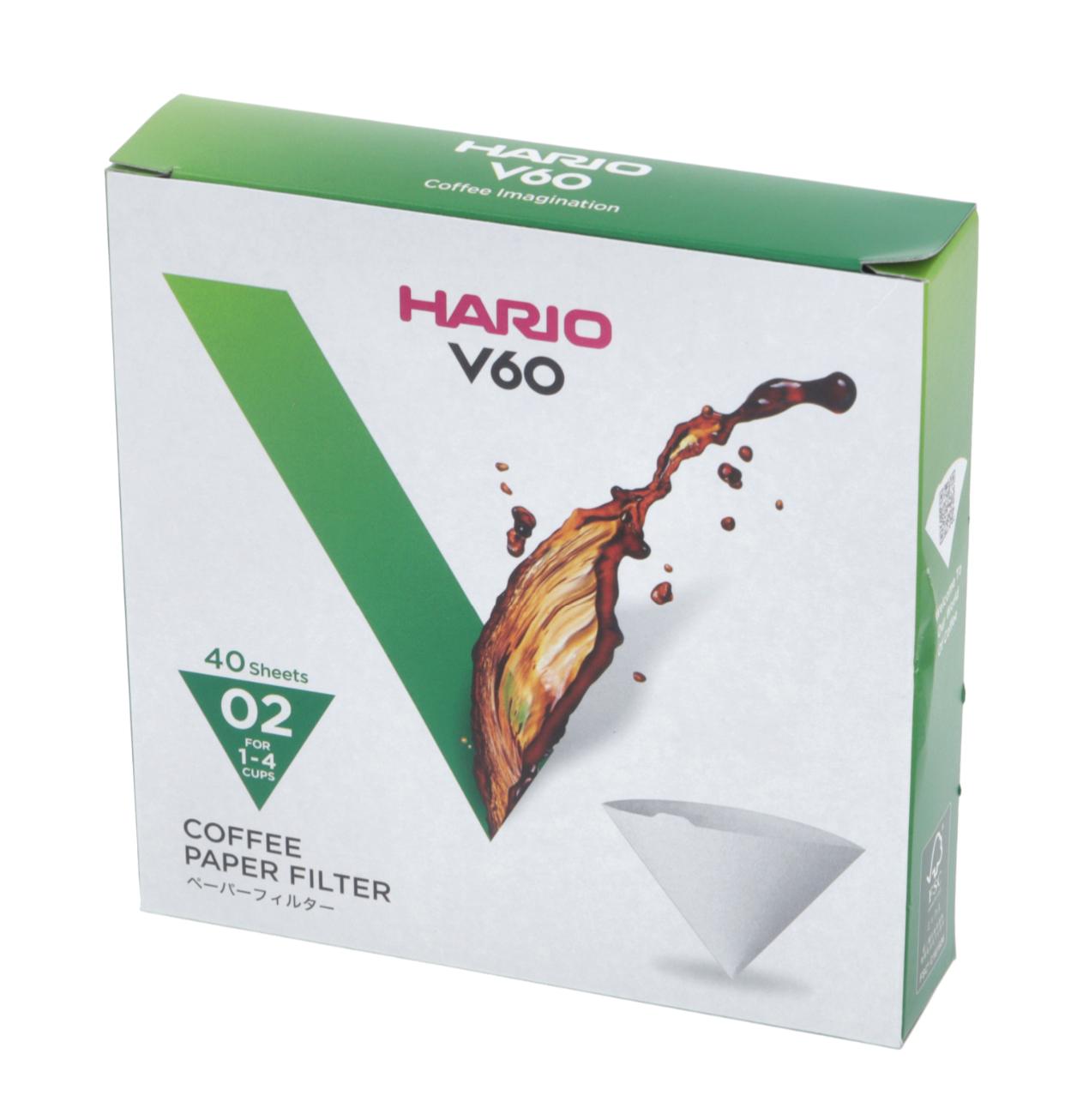 Hario V60 *NEW* Size 02 - 40 White Filters Dripper - Made In Japan (VCF-02-40W)