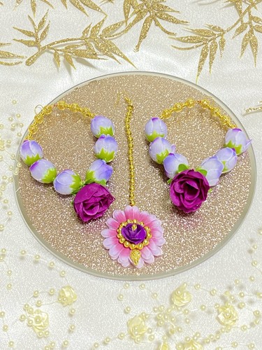 Purple Asian Bridal Artificial Flower 