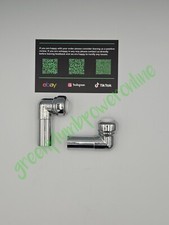 15mm x 10mm Pushfit Radiator Valve Chrome Reducing Stem Elbow ** PACK OF 2 **