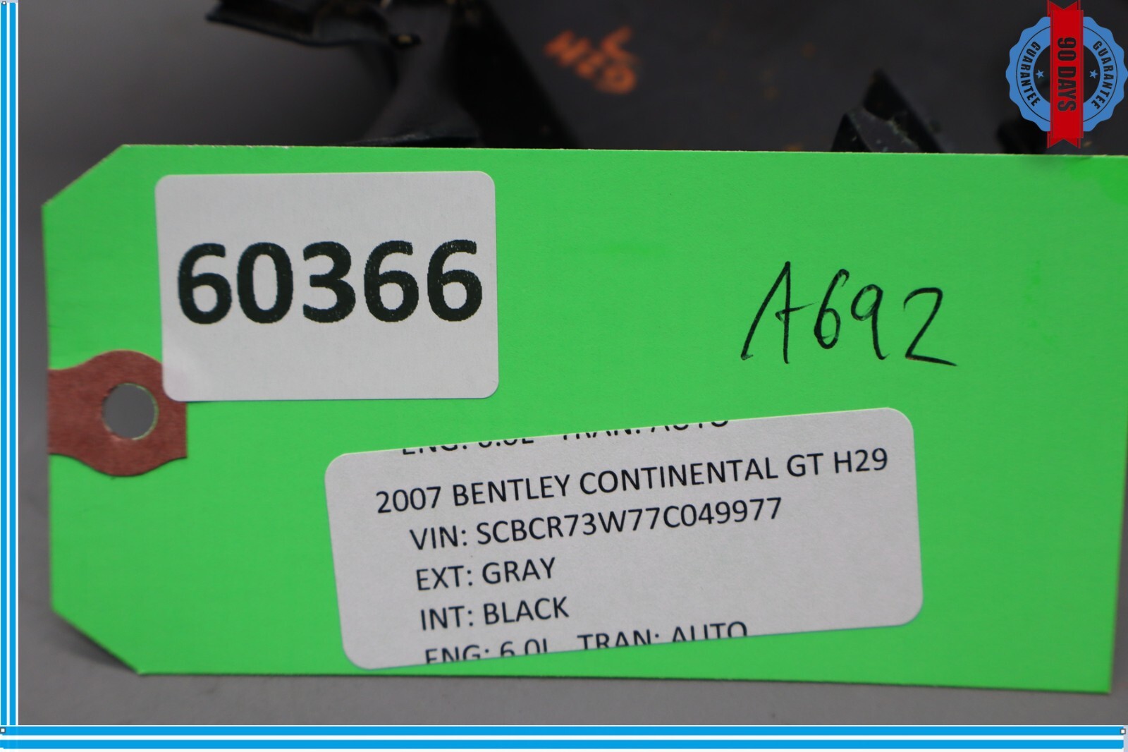 03-10 Bentley Continental GT GTC Front Left Driver Side Seat Cover Trim Oem
