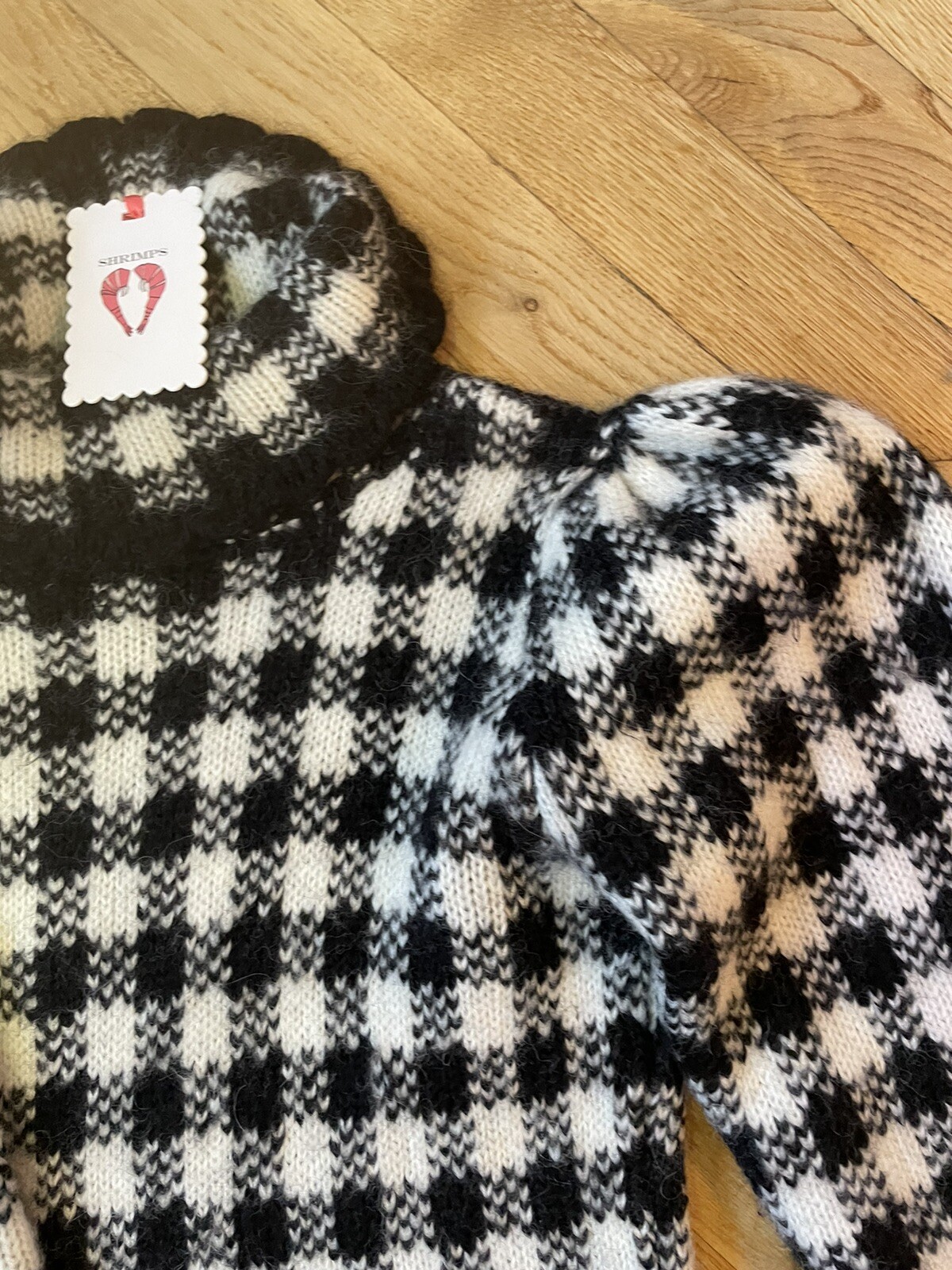 shrimps womens gingham jumper 8/10 image 7