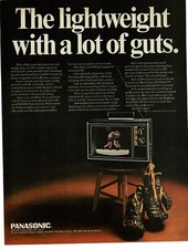 1968 PANASONIC Brighton CT-21P Portable Color TV Television Vintage Print Ad