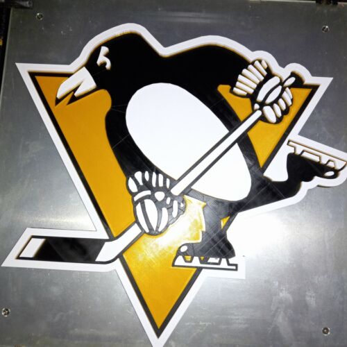 Pittsburgh Penguins 3D Printed 3D NHL Logo 15 Inch  - 第 1/9 張圖片