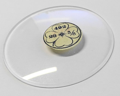 Verre Pour Montre De Poche (gousset) – Diamètre 44.3 Mm, Neuf Sans étiquette, Origine France