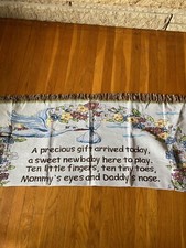 Baby Blanket Heavy Floral 54x42