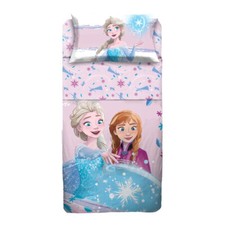 Completo lenzuola Copriletto Frozen Disney per letto Singolo AB666