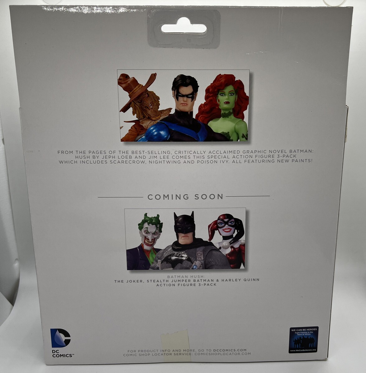 DC Comics Batman Hush 3 Pack Poison Ivy Nightwing Scarecrow Figure