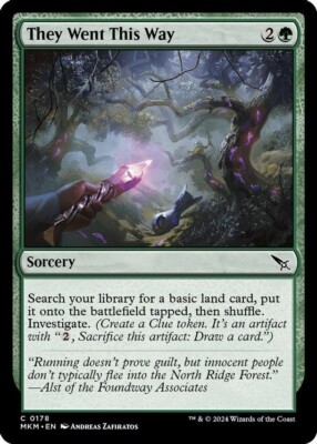 THEY WENT THIS WAY X 4 N/M MURDERS AT KARLOV MANOR MAGIC THE GATHERING