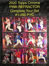 2020 Topps Chrome PINK REFRACTOR Card You Pick Complete Your Set ROOKIE CARDS