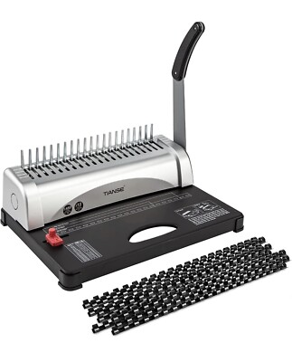 Brandneue Bindemaschine, 21-Loch, 450 Blatt, Spiralmaschine mit BM-1245 UK