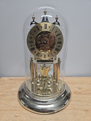 Vtg S Haller Elgin Clock With Glass Untested
