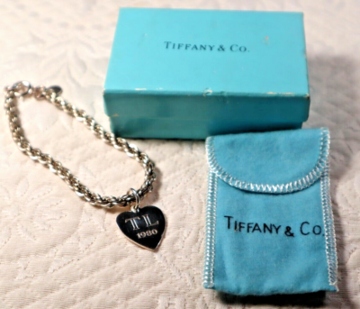 VTG Tiffany&Co. Bracelet .925 Silver Twisted Rope Chain 8
