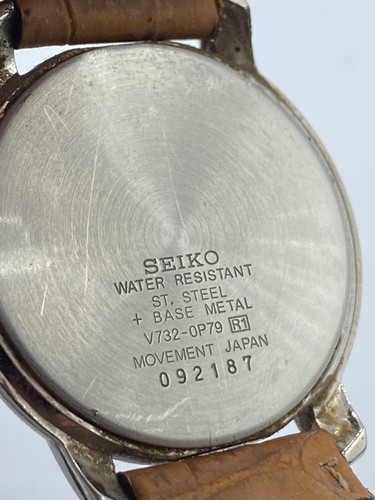 Reloj Seiko Vintage ¡Funciona! V732-0P79 092187 - Imagen 5 de 9