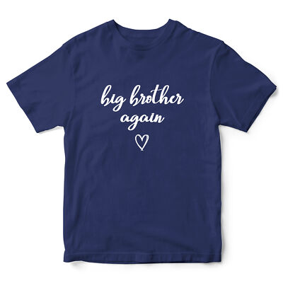 Big Brother Again Jungen T-Shirt Shirt Baby Ankündigung Junge Oberteil Neu Familienmitglied