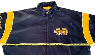 Vintage Starter Michigan Wolverines Full Zip Windbreaker Jacket