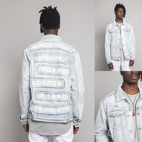 Casual Distressed Denim Jean Jacket 