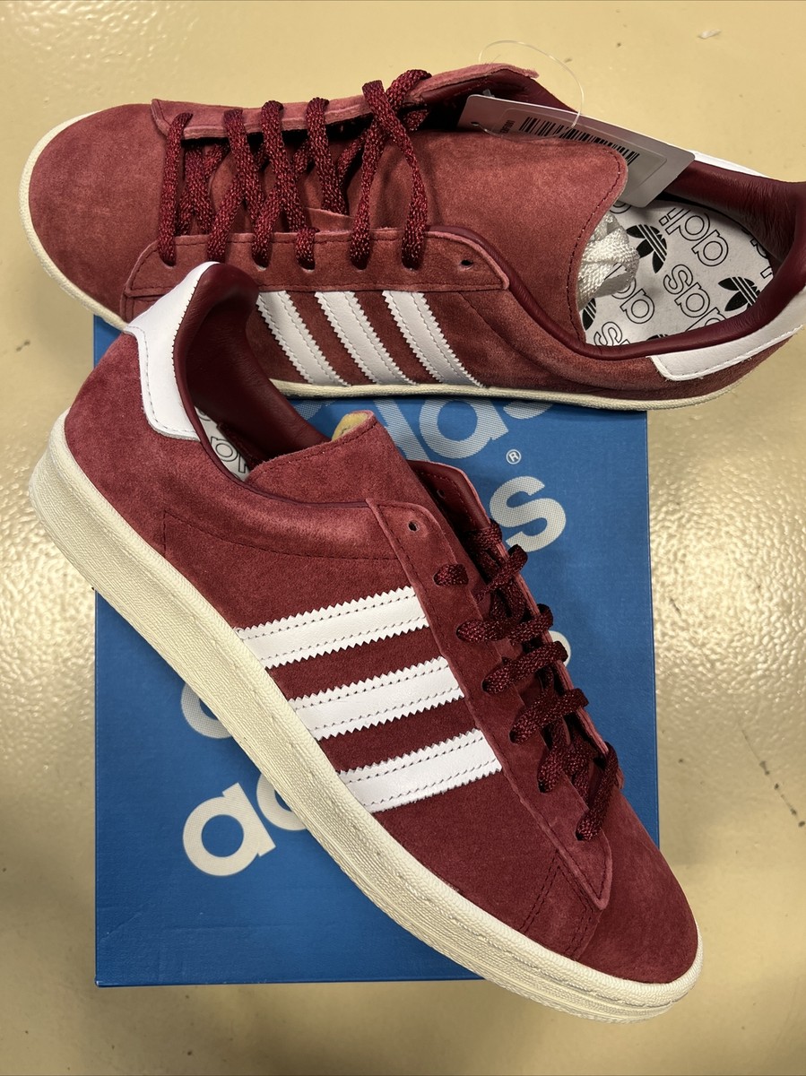 Adidas Campus 80s “Collegiate Burgundy White” Colorway Size