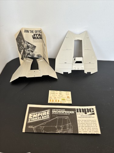 star wars MPC ERTL Luke Skywalkers Snowspeeder 1980s Model Empire Strikes Back - Picture 10 of 24