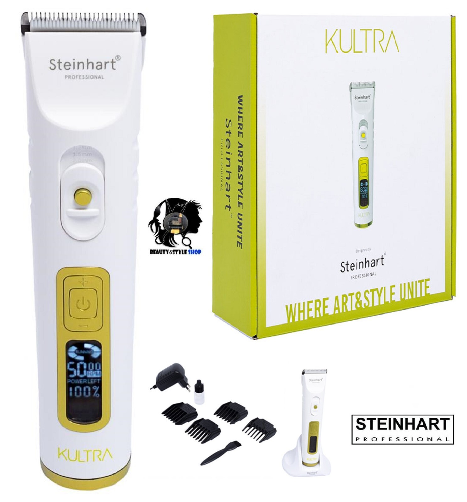 TOSATRICE TAGLIACAPELLI PROFESSIONALE STEINHART KULTRA CORDLESS LCD 7000RPM WAHL