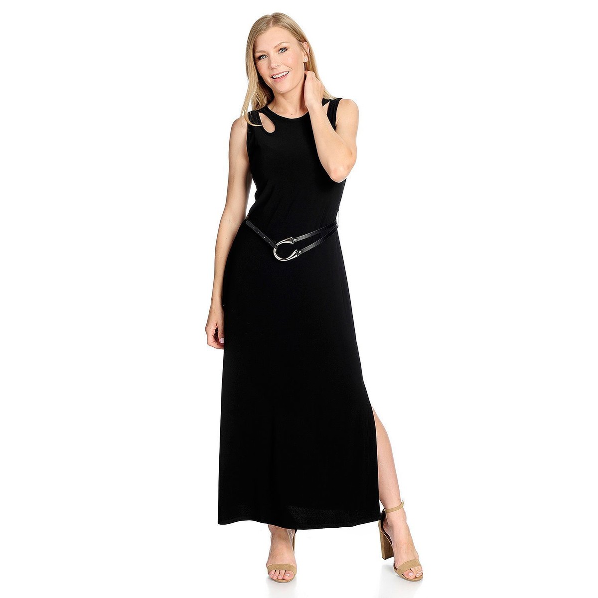 maxi dress for women night Baobab Plie Night Blue Pleated Maxi Dress