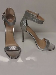 4 inch silver heels