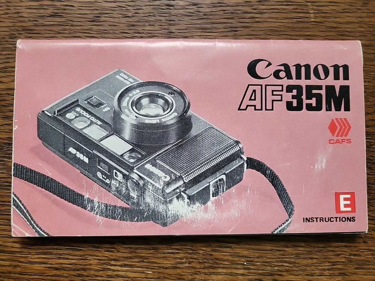 Canon AF35M Original English Instruction Manual