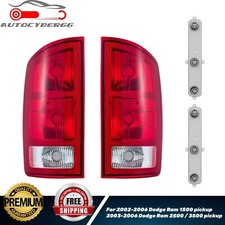Tail Lights For Dodge Ram 1500 2500 3500 Pickup 2002-2006 With Connector Plates
