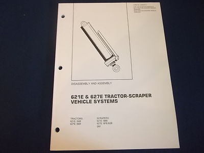CAT CATERPILLAR 621E 627E TRACTOR SYSTEMS DIS/ASSEMBLY MANUAL SENR3313