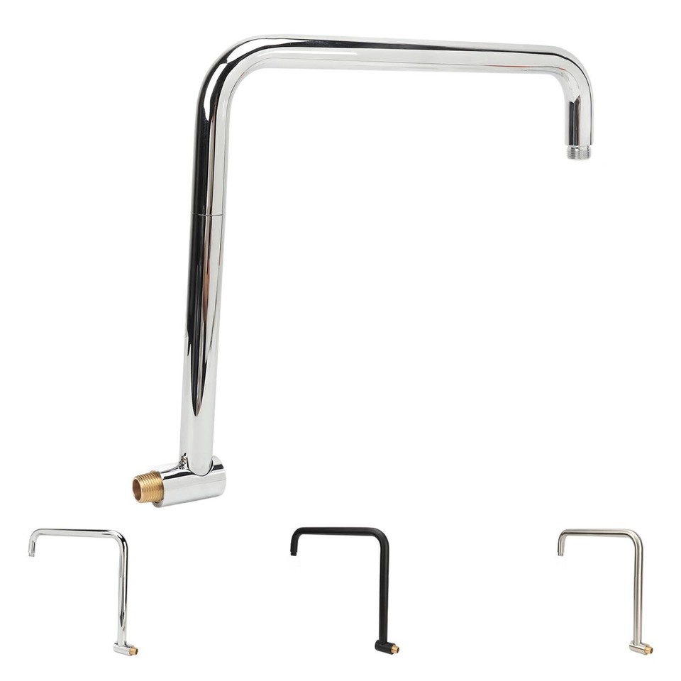 Shower Head Extension with Flange S Shape Shower Arm Wall Mount