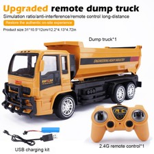 2.4G Remote Control Dumper Truck 6-CH Car Engineering Tractor Children Xmas Toys