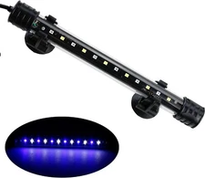 Lot of 2 - AQUANEAT Aquarium LED Submersible Light 7.5 Inch Stick  (White&Blue)