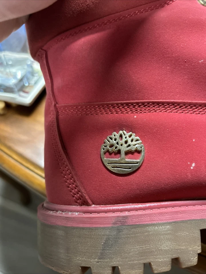Botas TIMBERLAND de 6" Edición Limitada ROJAS y Doradas para Hombre Talla 9.5 A1JLT A0717 Foto 4 de 4