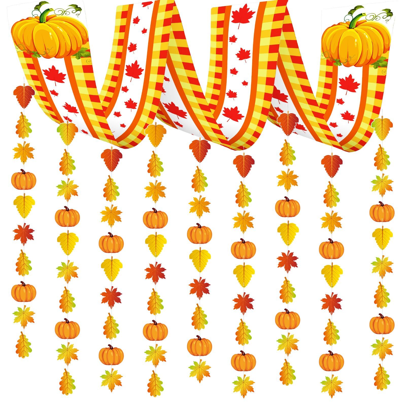 Fall Ceiling Decorations, 8.8ft Fall Ceiling Banner Fall Party Hanging Decora...