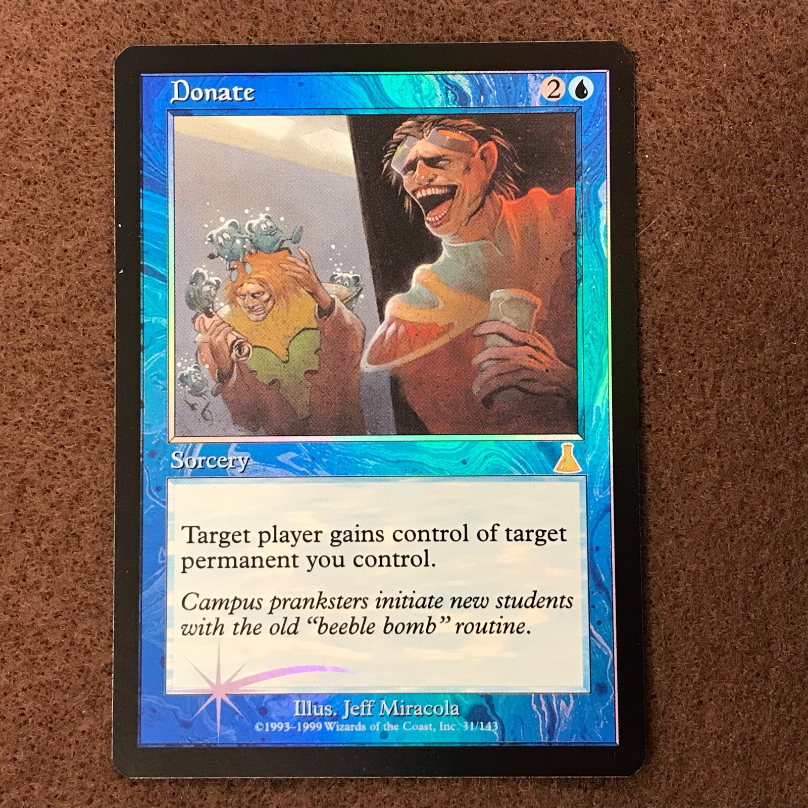 DONATE rare  reserved  FOIL  1999 Urza's Destiny  MTG  Unplayed  Near Mint