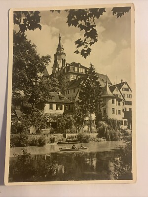 Ansichtskarte, Tübingen Universitätsstadt, Hölderlintor m. Alter Aula gelaufen
