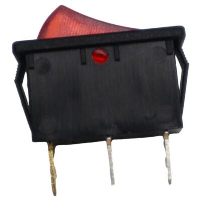 Rocker Switch 3-pin 2-position Red Lamp For JTC Omniblend V Blender