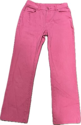 DG2 Diane Gilman Women's Cotton Spandex Jeans Pink 4P