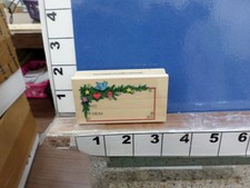 holiday gift card christmas saying tag rubber stamps 33v